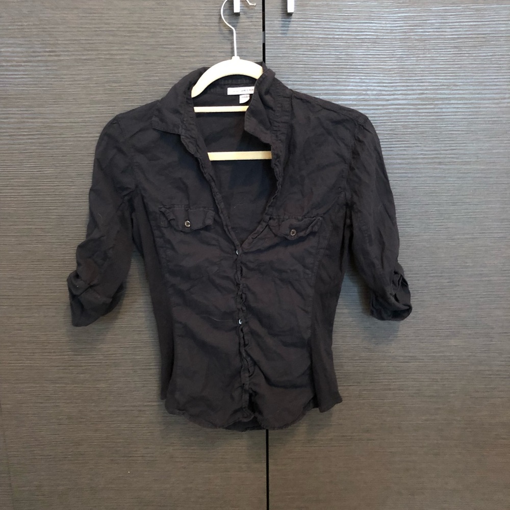 James perse Black button up